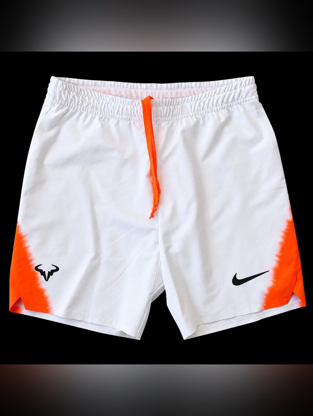 Nike Mens Dri-Fit Flex Rafa Shorts - White/Hyper Crimson/Gridiron 934021-100